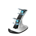 thumbnail image 4 of Wireless Dual Charging Station for PS5 Controllers - Plane-Travel Safe Charger with Blue LED Indicators, Fast Charging, Anti-Slip Base | PS5 Accessories, 4 of 6