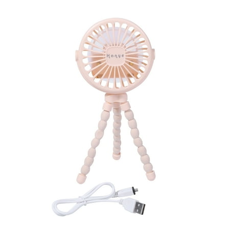 

Portable Little Mini Fan Low Noise 360°Rotating Clip-On Desk Fan with Adjustable 3 Speeds Summer Outdoor Fan with LED Light