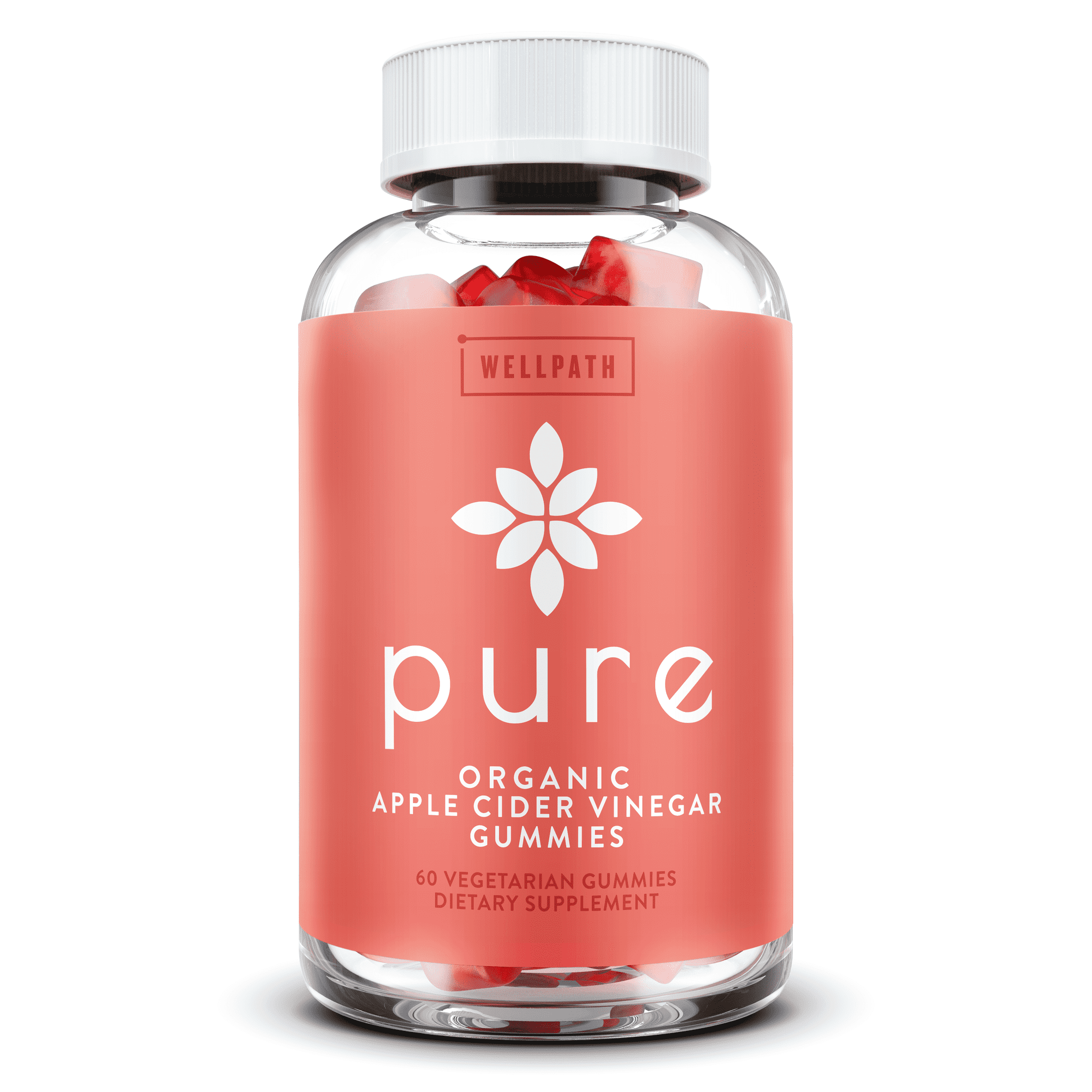 WellPath Apple Cider Vinegar Appetite Control & Suppressants, Apple, 2 Gummies Per Serving, 60 Count
