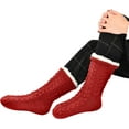 thumbnail image 4 of 3 Pairs Women's Winter Slipper Socks Soft Warm Cozy Fuzzy Fleece-lined Slipper Socks, 4 of 6