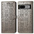 thumbnail image 1 of Funda Cartera FOXDOCK para Google Pixel 7 , Flip PU con Relieve de Gatos y Perros, Tarjetero y Soporte, 1 of 6