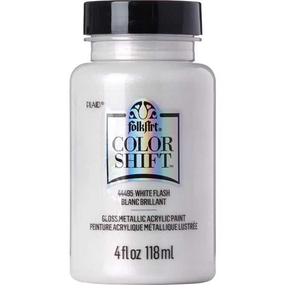 FolkArt Color Shift Paint 4oz-White Flash