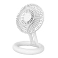 thumbnail image 2 of Ventilador de escritorio portátil Mini ventilador para escritorio plegable pequeño 3 velocidades Blanco, 2 of 9