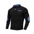 thumbnail image 4 of pstuiky camisas de hombre de manga larga, Blusa/camiseta informal y moderna de color liso con cuello en V, manga larga y bolsillos abotonados para hombre camisetas de hombre xxl, 4 of 4