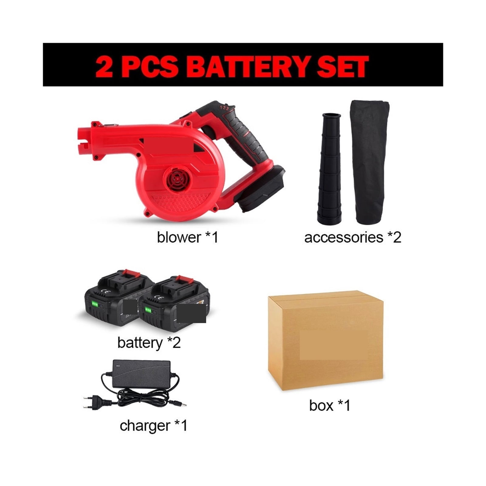 2In1 3500W Cordless Electric Air Blower, 36000RPM Wireless blower Leaf Garden Sweeper Tools For 18V Battery Vr ,Powerful & Energy-Efficient