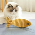 thumbnail image 3 of 3 Pack Catnip Fish Toys for Kittens & Adult Cats - Soft Linen Chew Toys with Catnip & Silvervine - Realistic Interactive Cat Toys for Biting, Scratching & Play - Safe Pet Teething Dolls, 3 of 5