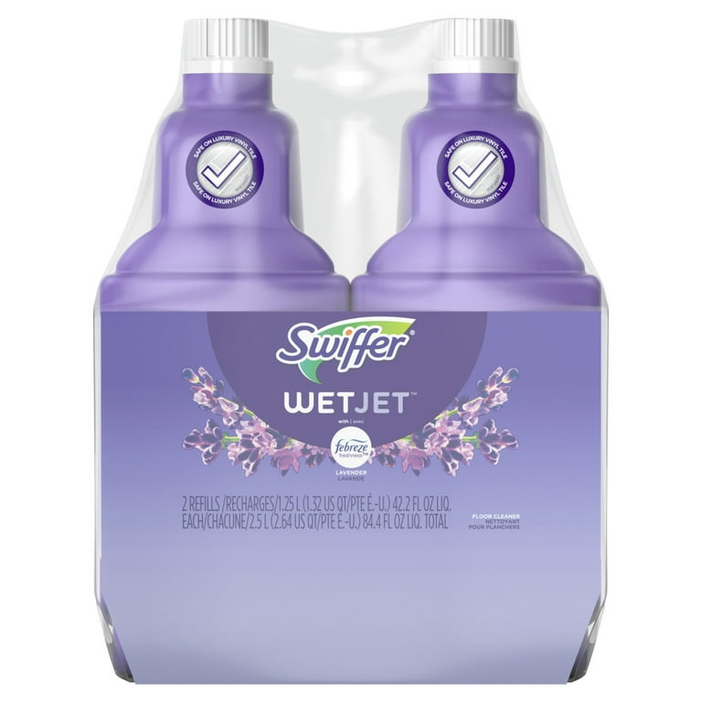 Swiffer WetJet Floor Cleaner Refill Solution Lavender 42.2 fl oz 2