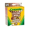 thumbnail image 1 of Crayola Colors of the World Skin Tone Broad Line Markers, 24 Count, 1 of 3