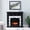 Black, variant on SEI Electric Fireplace with Marble Surround - Touch Screen & Realistic Flames-Color:Black