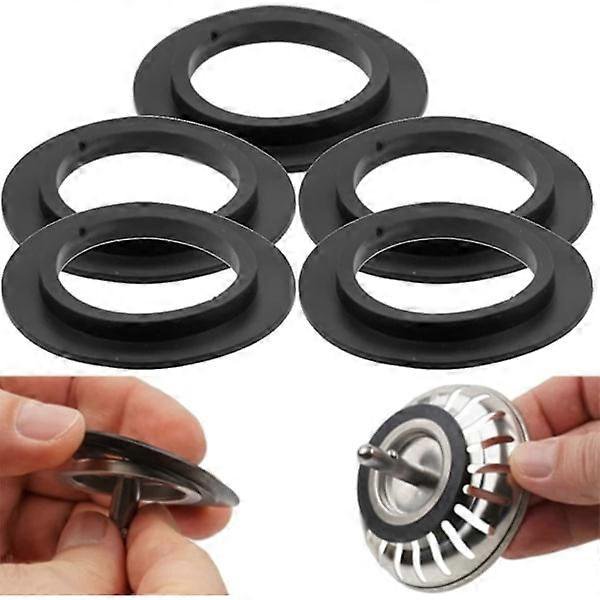 O-ring Sealing Rubber, 5 Pcs Bathtub Plugs Seals, Sink Rubber Sealing Washers Compatible 82 83mm
