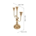 thumbnail image 6 of FOMIYES Decorative Golden Iron Candle Stand with Vintage Charm for Indoor Home Decor, 6 of 7
