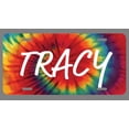 thumbnail image 1 of Tracy Name Tie Dye Style License Plate Tag Vanity Novelty Metal | UV Printed Metal | 6-Inches By 12-Inches | Car Truck RV Trailer Wall Shop Man Cave | NP1582, 1 of 1