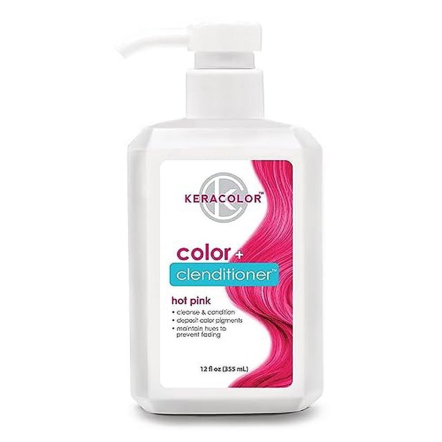 Tinte para el pelo semi-permanente Keracolor Clenditioner HOT PINK - ROSA CALIENTE