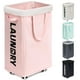 thumbnail image 1 of Cesto de ropa Goodpick con ruedas, 75 L, lona rosa, 1 of 8