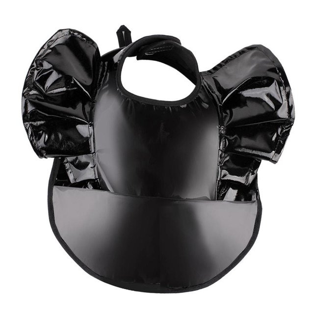 Babero Impermeable Lindo Bebés Almuerzo Cena Fiesta Enrollable Alimentación , negro Baoblaze Babero impermeable del almuerzo
