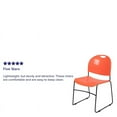 thumbnail image 4 of Emma + Oliver Orange Ultra-Compact School Stack Chair - Office Guest Chair/Student Chair, 4 of 13