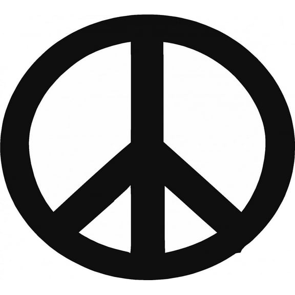 Do It Yourself Wall Decal Sticker Living Room Art Peace Sign 20x20"