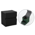 thumbnail image 4 of Premium Trading Card Deck Box Holder Macarena Organizador de Almacenamiento Estuche para álbum coleccionables Pasatiempos negro, 4 of 8
