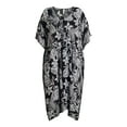 thumbnail image 5 of Joyspun Women's Woven Print Sleep Caftan, Sizes S to 4X, 5 of 5