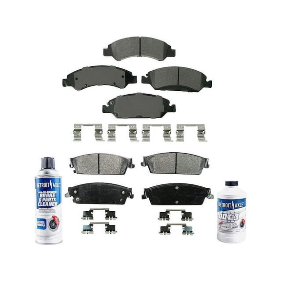 Brake Pad Set - Compatible with 2008 - 2014 Chevy Tahoe 2009 2010 2011 2012 2013