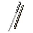 thumbnail image 3 of 9.5" All-Stainless Steel Fancy Letter Opener Envelope Slitter, Office Desktop Mail Opener, Stainless Steel Letter Envelope Carton Knife for Home, Office, 1Pc, Easy to Carry(Grey,9.5x0.5"), 3 of 9