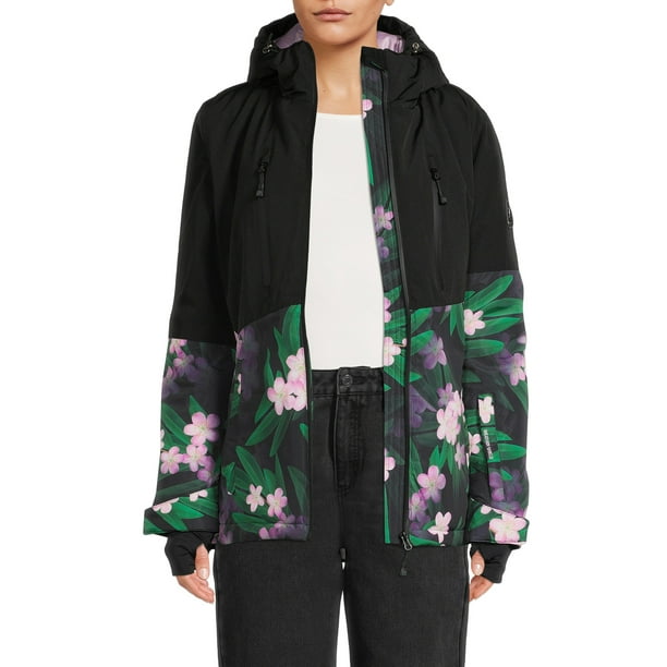 Avalanche Women's Hooded Color Block Ski Jacket