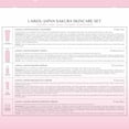 thumbnail image 2 of LAIKOU- Set de cuidado de la piel JAPAN SAKURA Sets de regalo de belleza para mujeres Kit de cuidado de la piel con limpiador, t&oacute;nico, suero, crema para ojos, 2 of 8