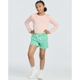 thumbnail image 6 of Real Essentials 4 Pack: Girls Athletic Performance Dry-Fit Running Shorts With Drawstring & Pockets, 6 of 7