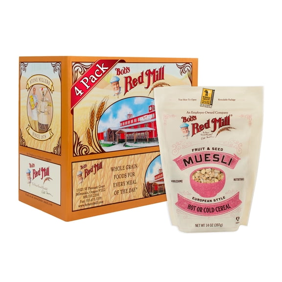 (Pack Of 4) Bobs Red Mill Cereal Muesli Fruit Seed 14 Oz