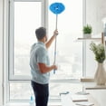 thumbnail image 7 of XIAOLE Ceiling Fan Cleaner Duster, Reusable Microfiber Blade Cleaning Tool, With Extension Pole Extendable 13 To 56.7 Inch, For Cleaning High Ceiling Cobweb Furniture Window Top, 7 of 7