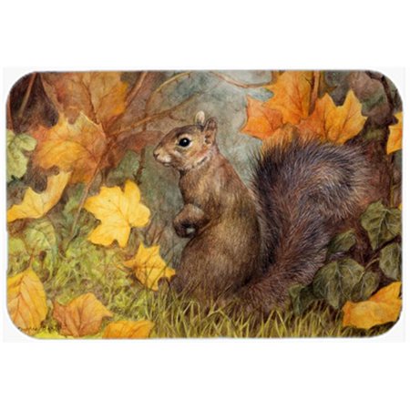 

Grey Squirrel in Fall Leaves Glass Large Cutting Board