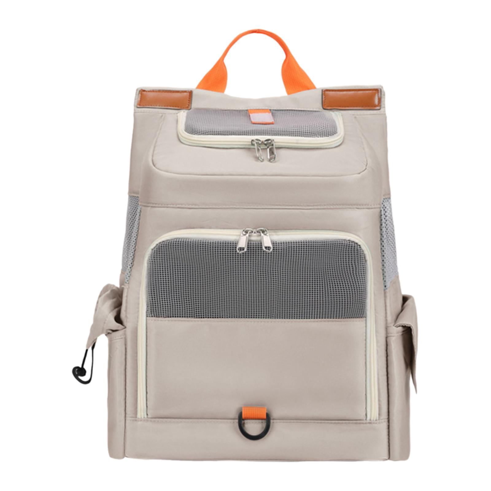 Fzaqwen Cat Carrier Backpack, Portable Pet Travel Carrier, Dog Backpack for Large/Small Khaki
