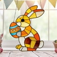 thumbnail image 4 of Rabbit Stained Glass Style Ornament, Acrylic Window Hanging Suncatcher Decoration, Colorful Bunny Decor for Christmas Tree, Easter Holiday, Garden or Home, Gift for Women Mom Birthday, 4 of 7