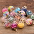 thumbnail image 4 of HOOUN 10Pcs Glass Bottles DIY Earrings Pendant Milk Cup Ball Jewelry Making Supplies-Bottle, 4 of 6