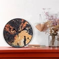thumbnail image 2 of Creative Owl Wall Clock Modern Small Clock Black Hands for Office, Home, Bedroom,School 9.84in, 2 of 11