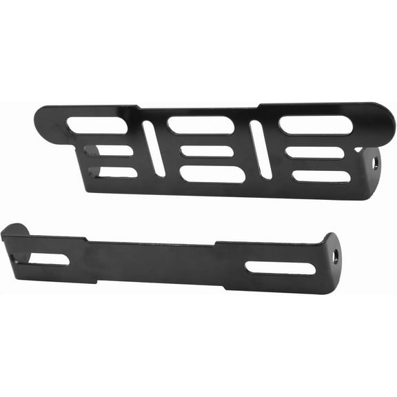 Black Universal Motorcycle Adjustable License Number Plate Bracket Frame Holder Auto Replacement Parts