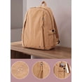 thumbnail image 6 of Gustave Nylon Backpack Purse for Women Multi-Pocket Lightweight 14" Laptop Travel Backpack Casual Daypack for Daily Work College(Khaki), 6 of 8