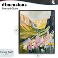 thumbnail image 4 of Stupell Industries Modern Waterfall and Valley in Bloom Black Framed Giclee Art, 11 x 14, by The Prints Vibe, 4 of 8