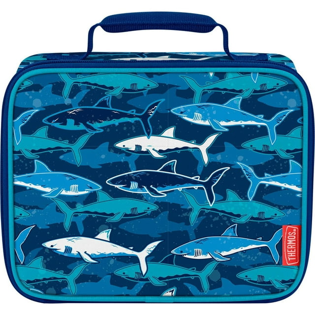 Sac à Lunch Isotherme à Compartiment Unique Thermos Pour Enfants Avec Doublure, Requins