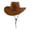 Khaki, variant on Sun Hats for Women Solid Color Cowboy Hat British Western Hat Unisex Sun Protection Cap