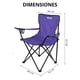 thumbnail image 3 of Silla de Camping y playa plegable Portatil para Exteriores Duralife Morado Camping, 3 of 8