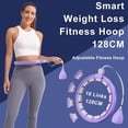 thumbnail image 6 of Weighted Workout Hoop for Adult Weight Loss - 50" Plus Size Silent Smart Waist Fitness Circle with Ball - Abs Exercise Equipment for Home…, 6 of 6