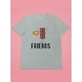 thumbnail image 3 of Friends Bacon T-Shirt Women -Smartprints Designs, Female XX-Large, 3 of 4