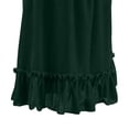 thumbnail image 5 of KICILVS Womens Cape Velvet Hooded Mid Length Bow Tie Front Drawstring Ruffle Trim Cloak Witch Fairy Cosplay Costume Cape, 5 of 9