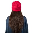 thumbnail image 3 of Beani Hats Very Soft for Women Knit Baggy Beanie Hat Winter Warm Oversized Ski Slouch Cap Red, 3 of 8