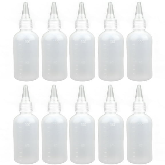 Homoyoyo Travel Squeeze Bottle for Liquid, White, , Durable, 10Pcs