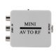 thumbnail image 3 of Convertidor De Video Convertidor De Video Adaptador de video Mini RCA AV CVSB a RF Soporte RF 67.25 / 61.25MHz Conmutador de TV, 3 of 8
