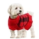 thumbnail image 1 of Jersey para perro LelePet, cálido, de cuello alto, a cuadros, rojo, talla M, 1 of 5