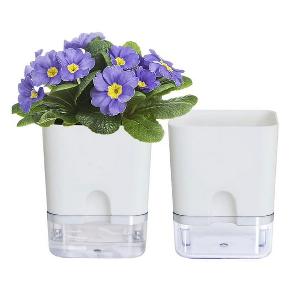 Plant Pots Indoor 4.25 Inch Self Watering Plant Pot for Indoor, Violet Pots Planter wi y3436