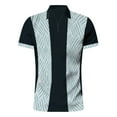 thumbnail image 3 of Sngxgn Shirts for Men - Fit Short-Sleeve Polo, Casual Collared T-Shirt(Green,XL), 3 of 5